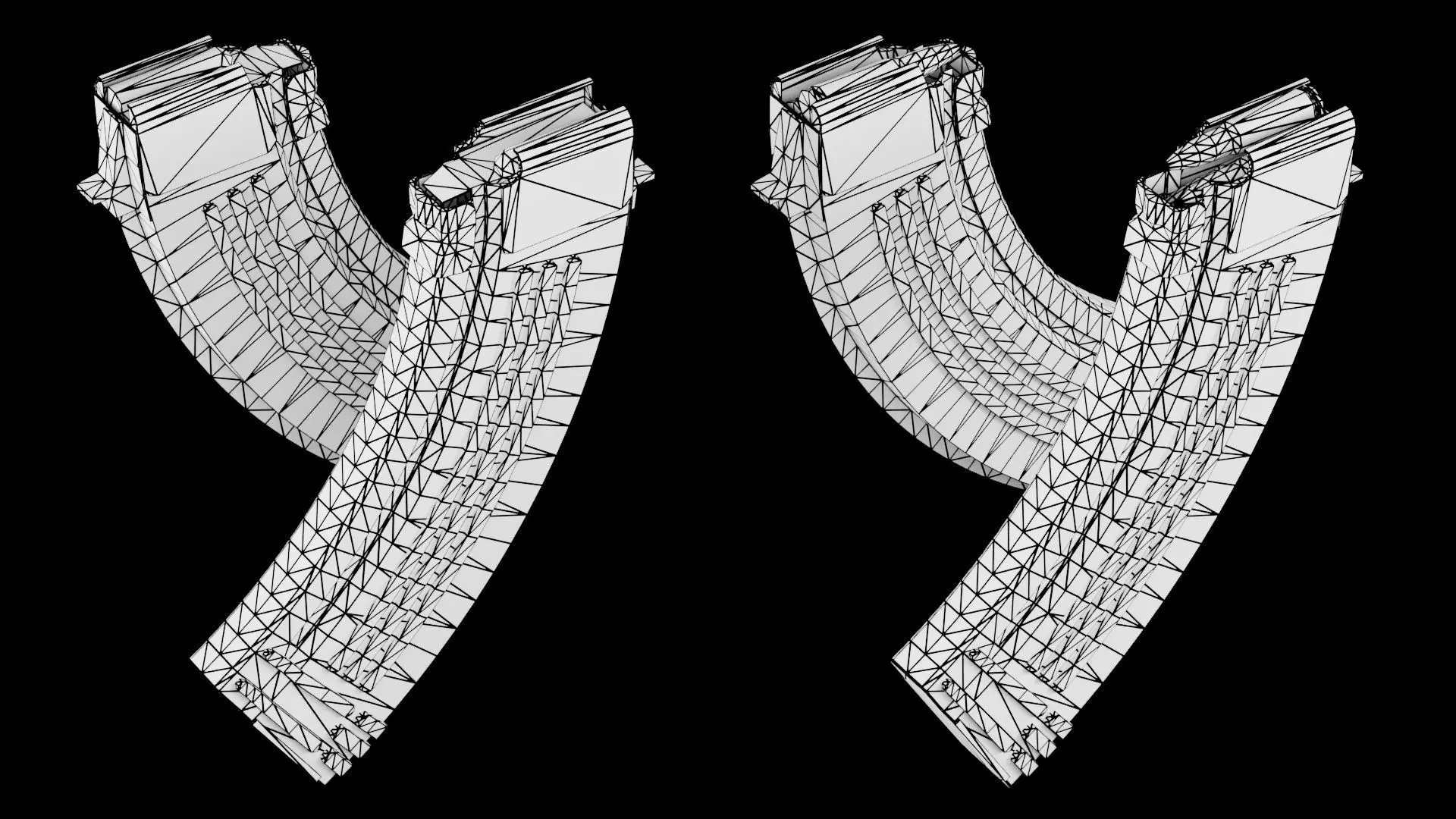 AKM - Kalashnikov Modernized Low-poly 3D model_14