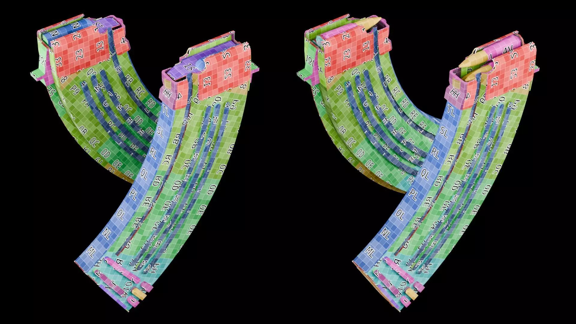 AKM - Kalashnikov Modernized Low-poly 3D model_36