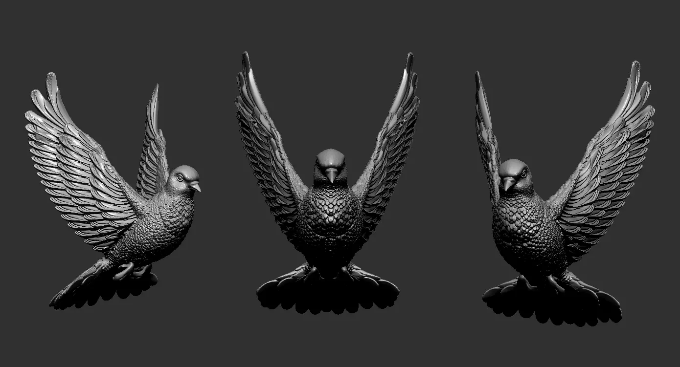 Dove model 3D print model