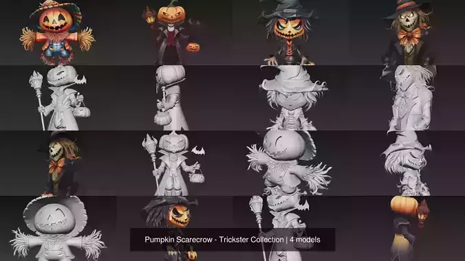 Pumpkin Scarecrow - Trickster Collection 