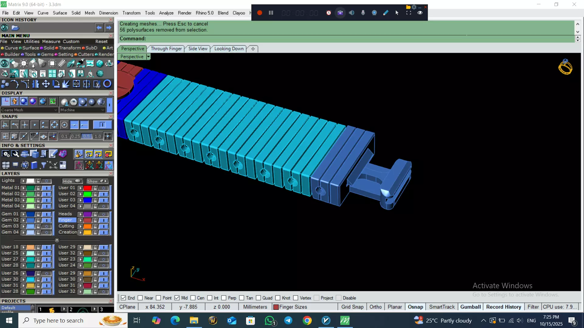 Perfect Version Of flexible bracelet  3D print model_6