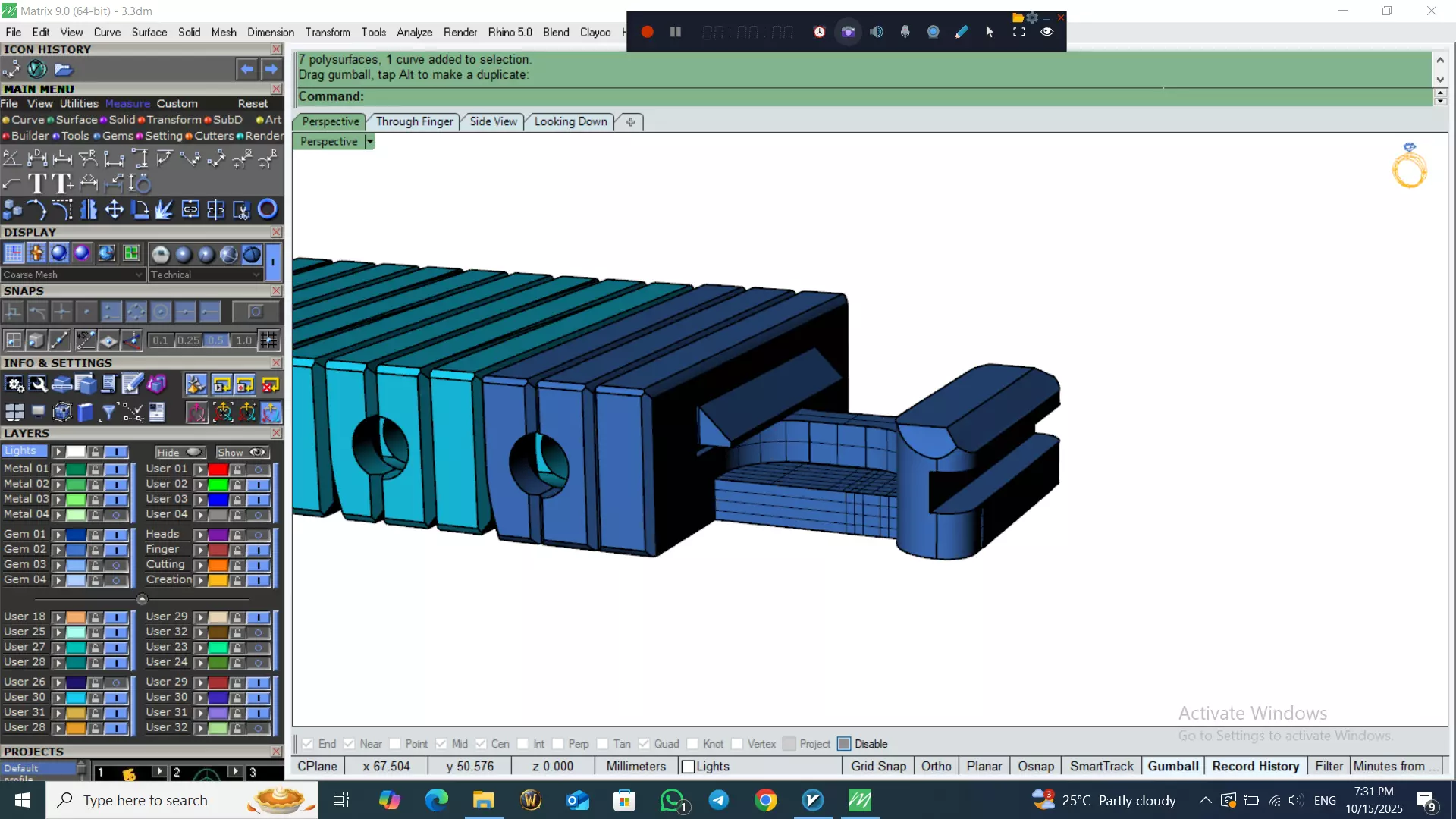 Perfect Version Of flexible bracelet  3D print model_21