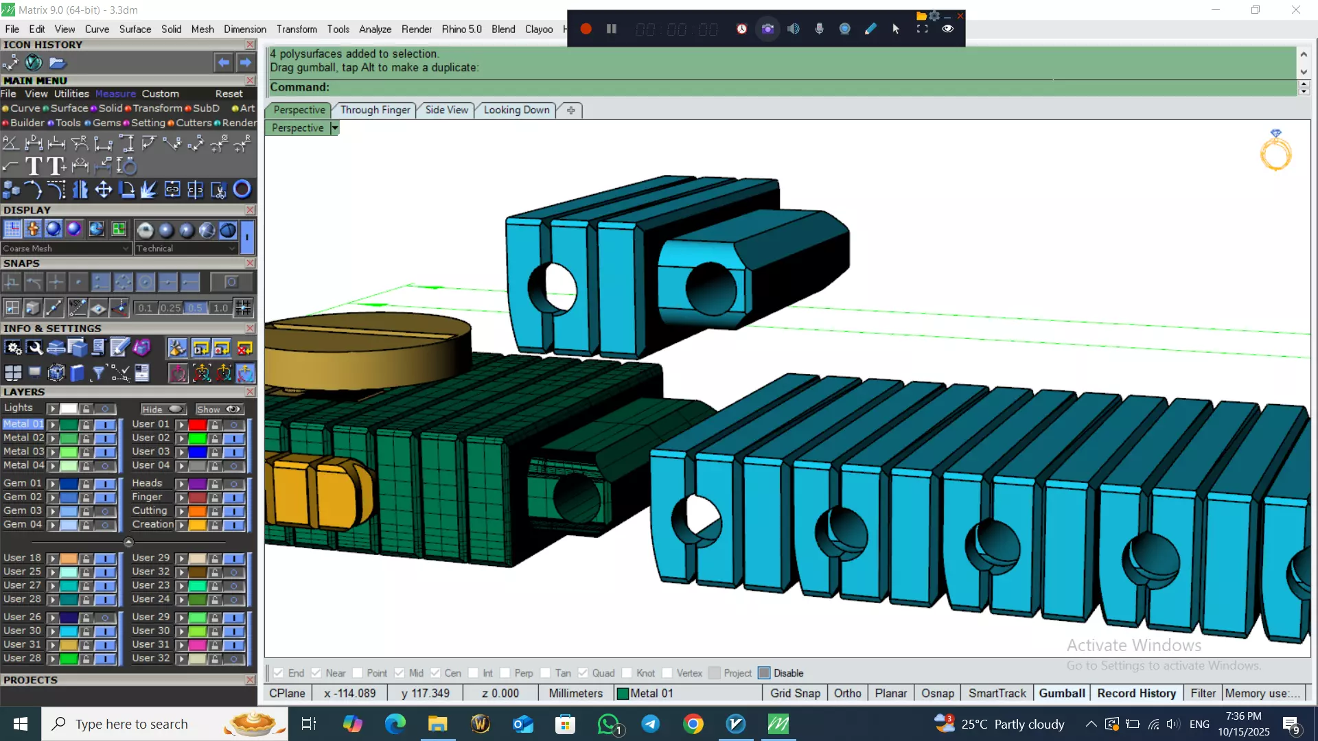 Perfect Version Of flexible bracelet  3D print model_31