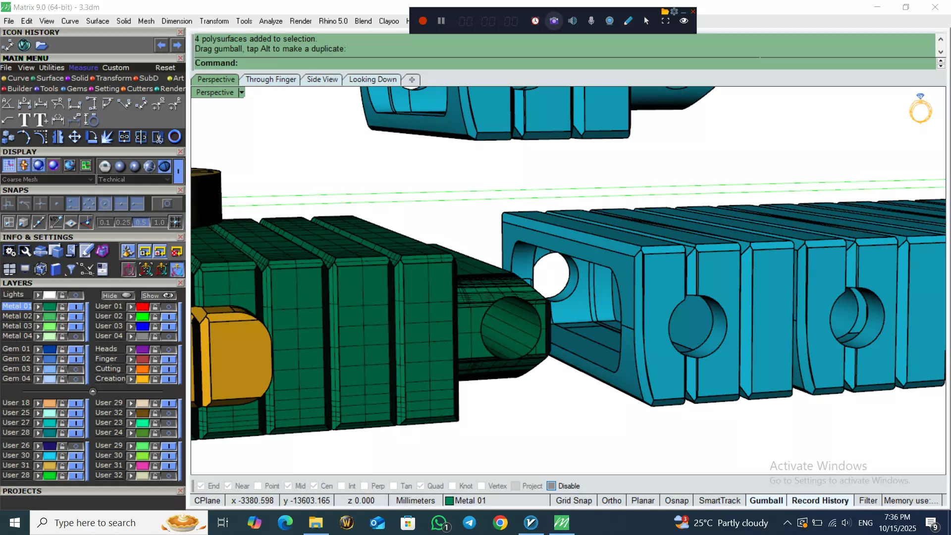 Perfect Version Of flexible bracelet  3D print model_25