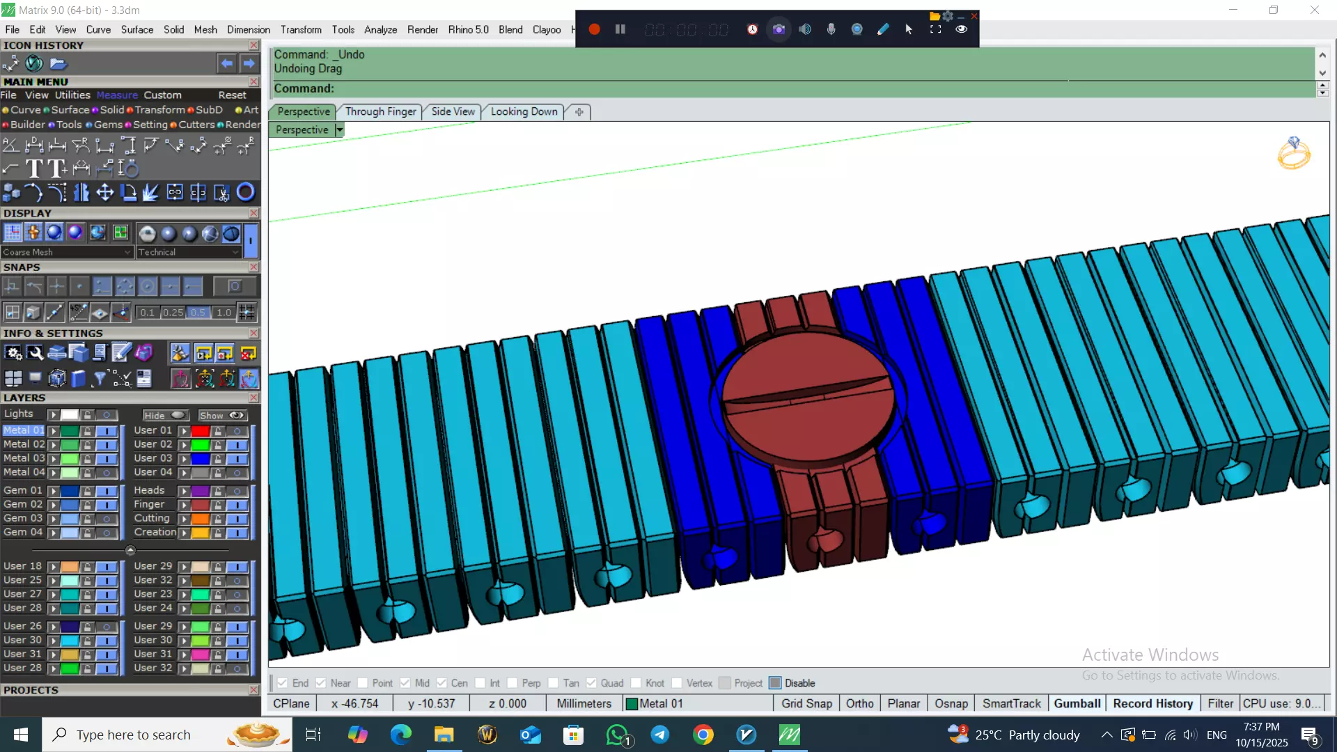 Perfect Version Of flexible bracelet  3D print model_37