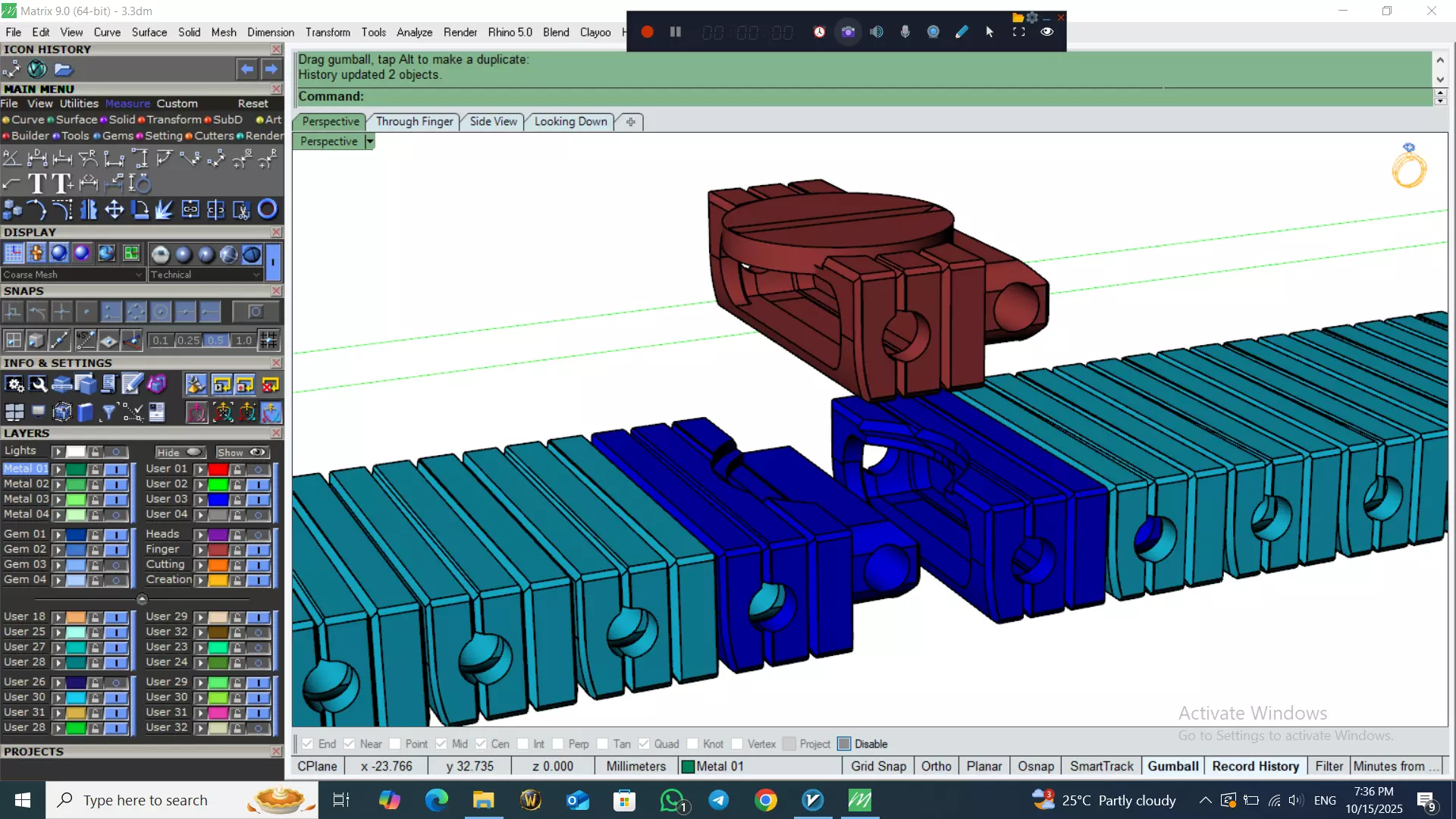 Perfect Version Of flexible bracelet  3D print model_32