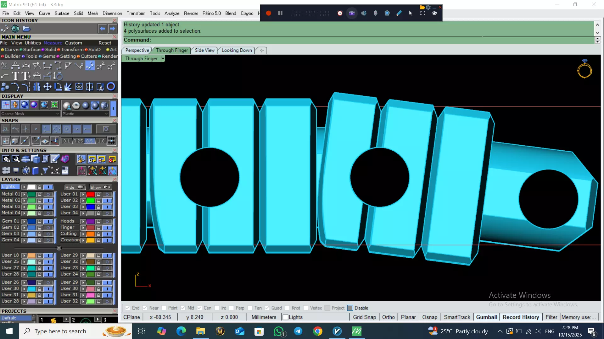 Perfect Version Of flexible bracelet  3D print model_14