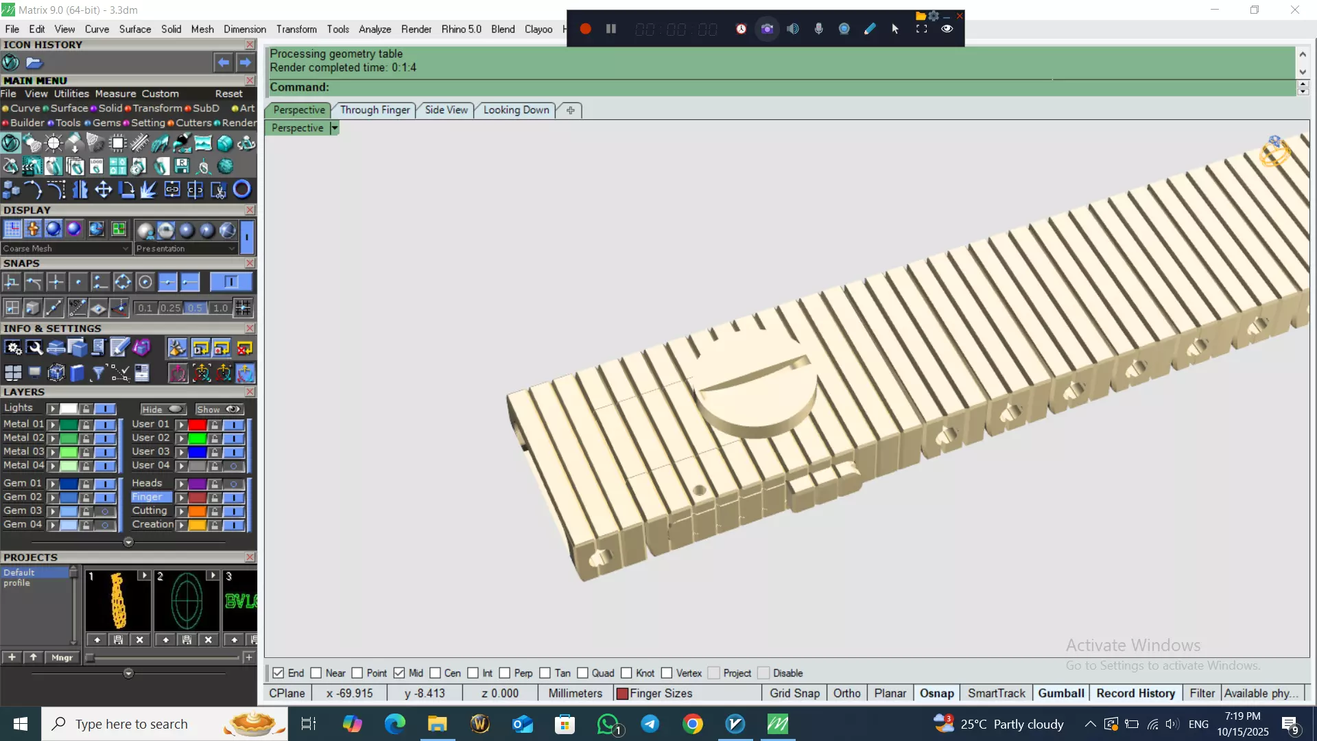Perfect Version Of flexible bracelet  3D print model_1