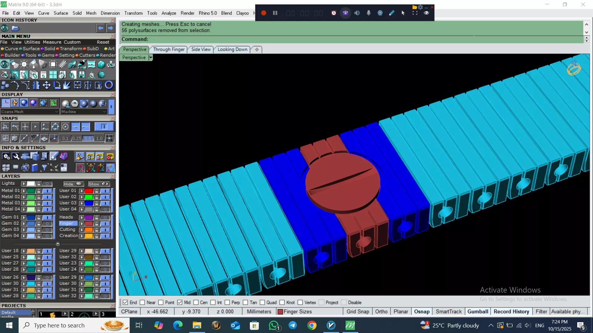 Perfect Version Of flexible bracelet  3D print model_8