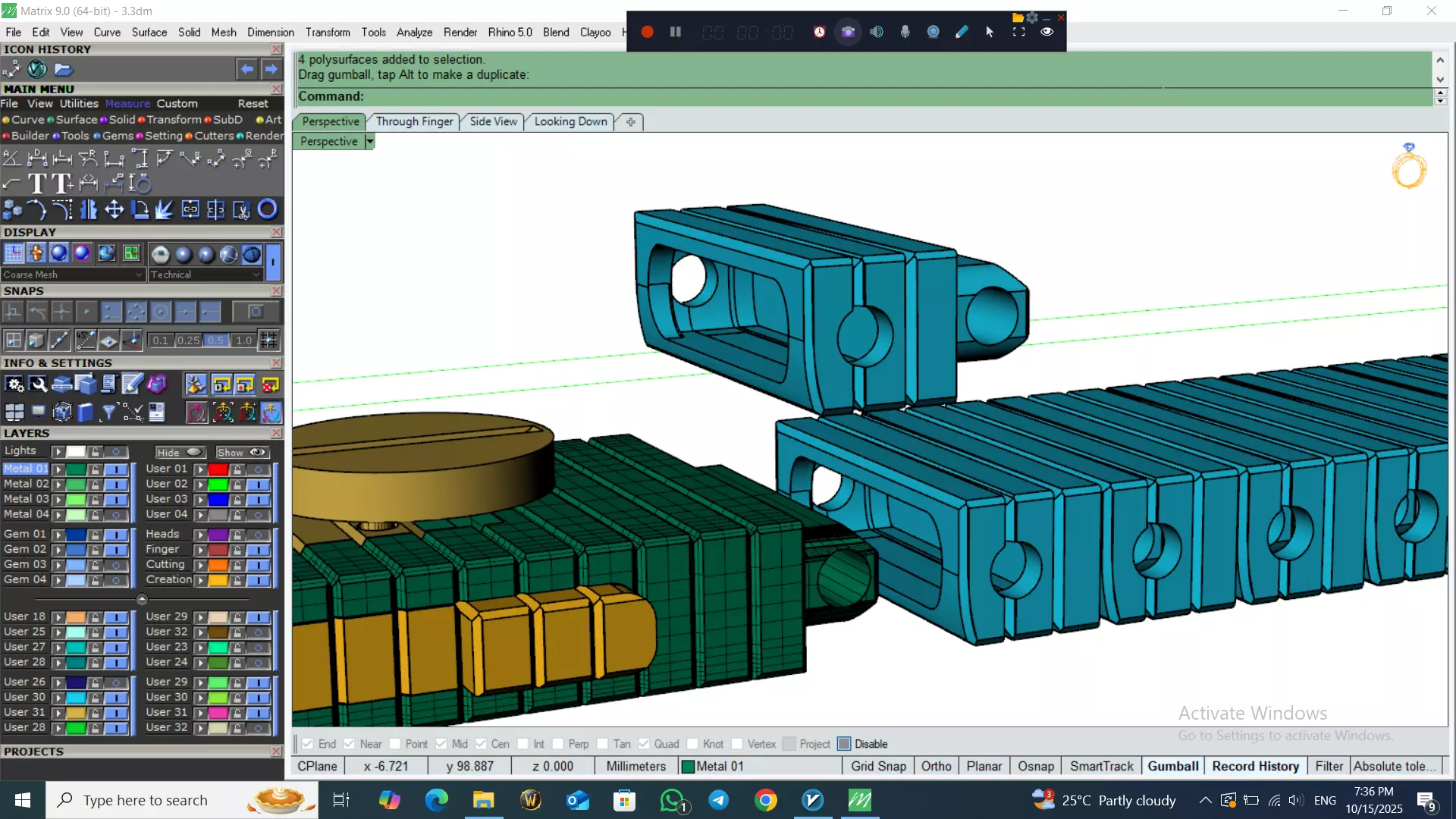 Perfect Version Of flexible bracelet  3D print model_26