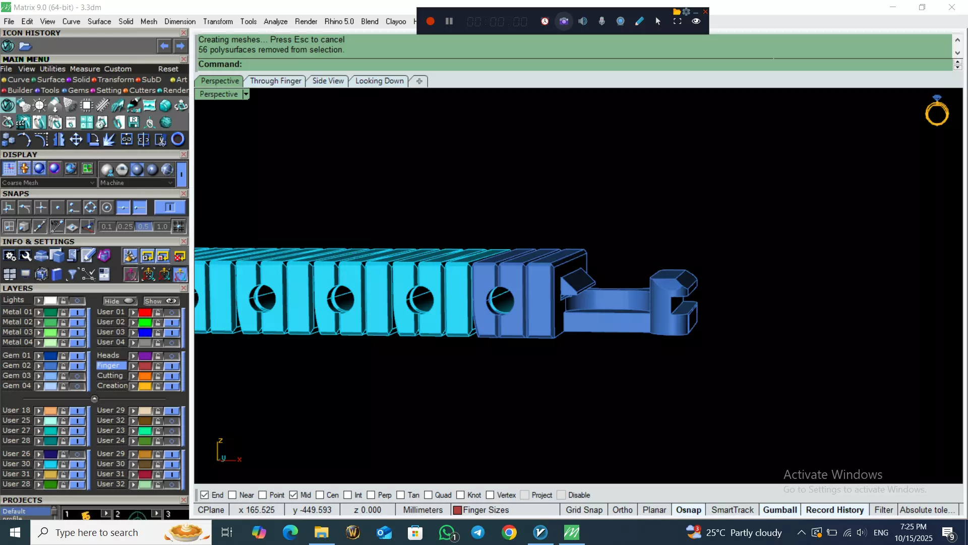 Perfect Version Of flexible bracelet  3D print model_9