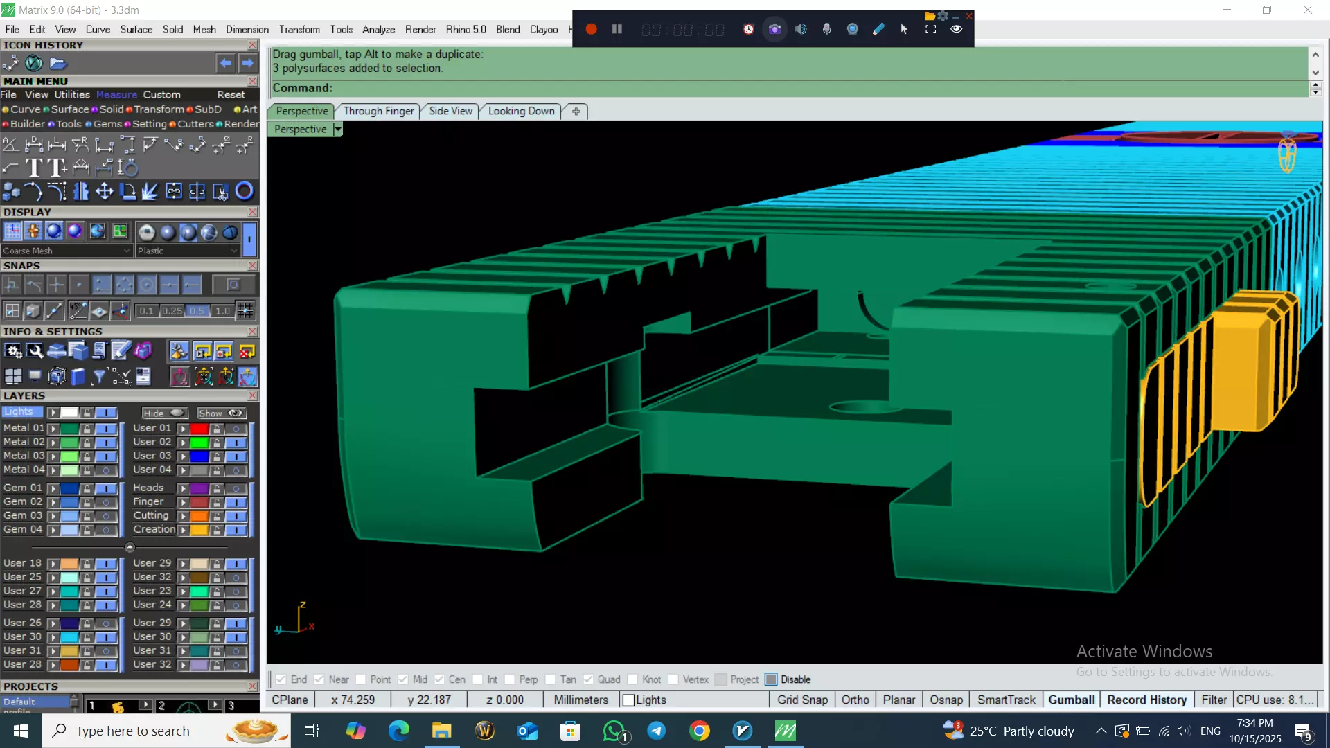 Perfect Version Of flexible bracelet  3D print model_24
