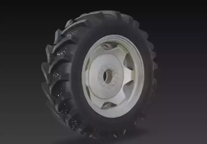 Tractor Tyre 3D Model 3D model