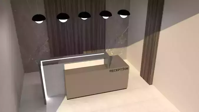 Modern Hotel Reception Desk