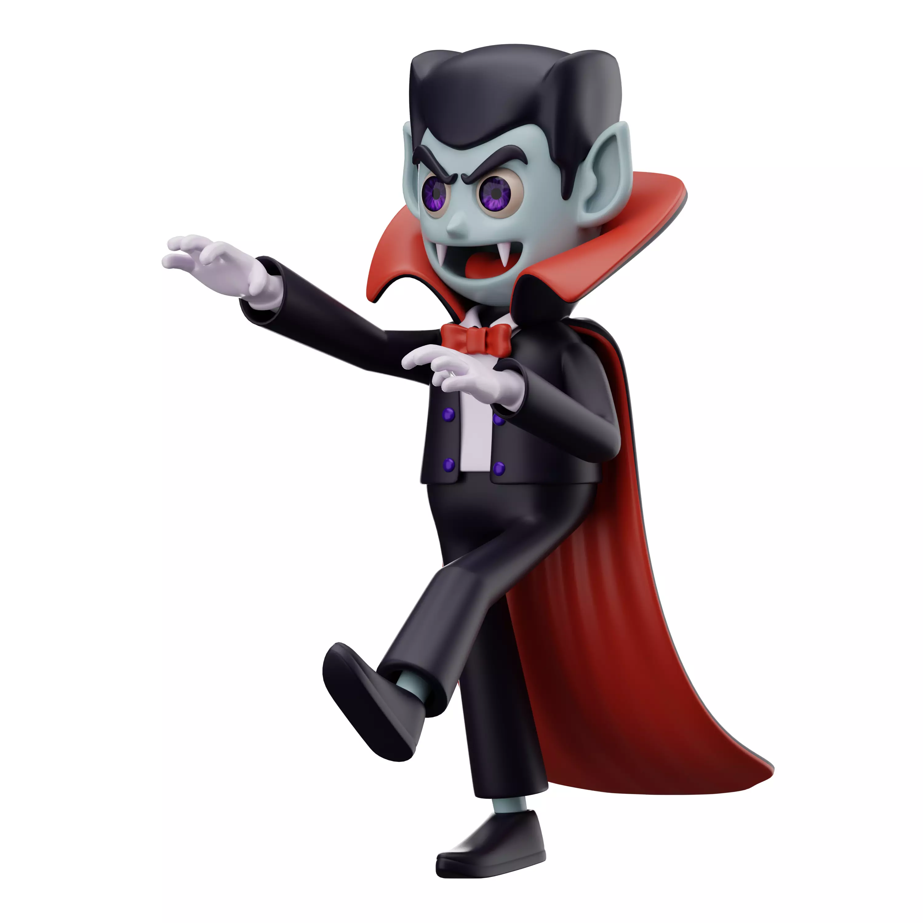 Halloween Cartoon 3D Pack Low Poly Stylized Characters and Props Low-poly 3D model_6