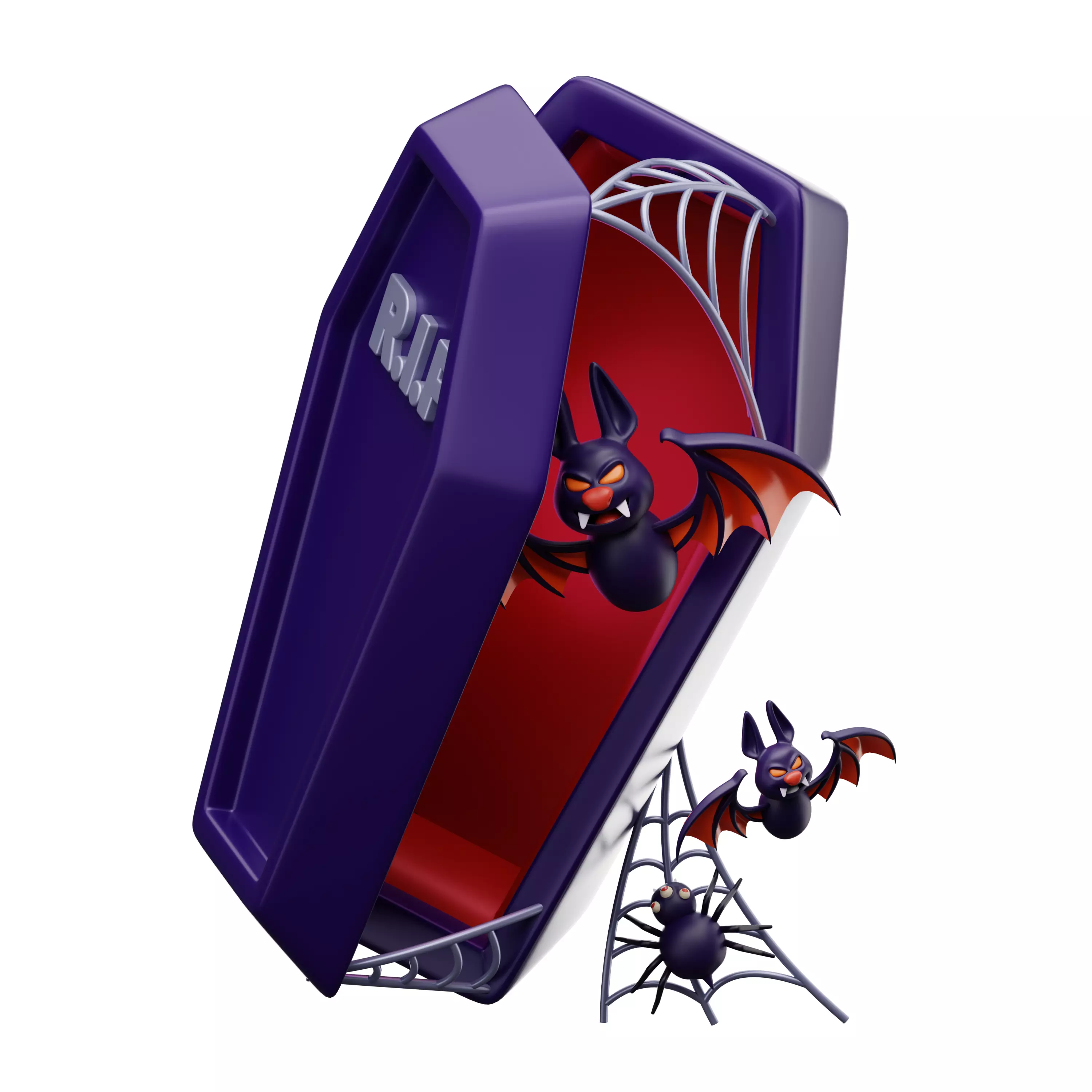 Halloween Cartoon 3D Pack Low Poly Stylized Characters and Props Low-poly 3D model_5