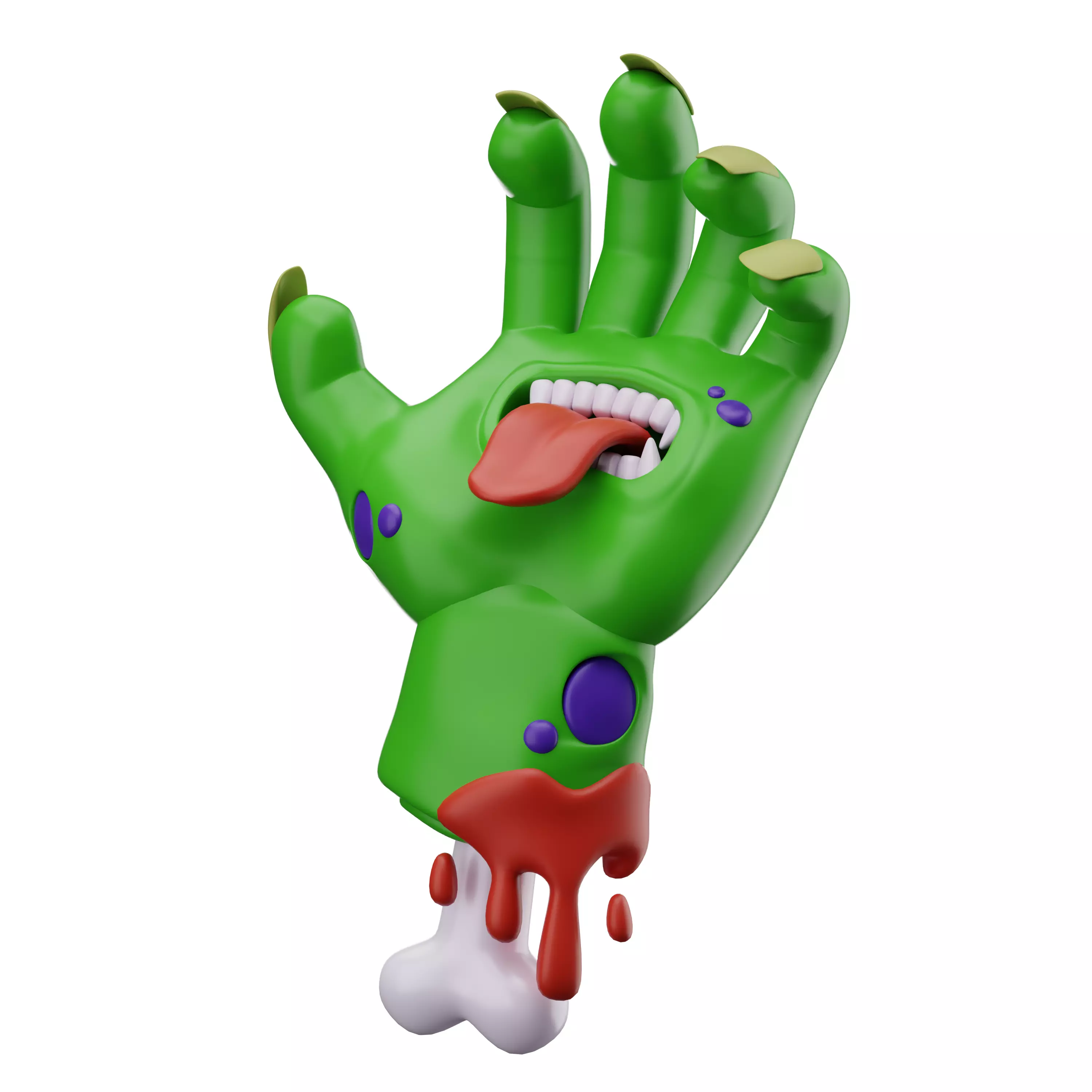 Halloween Cartoon 3D Pack Low Poly Stylized Characters and Props Low-poly 3D model_25