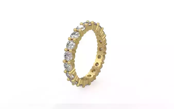 Model 1315  Eternity Band Ring 3mm Diamond