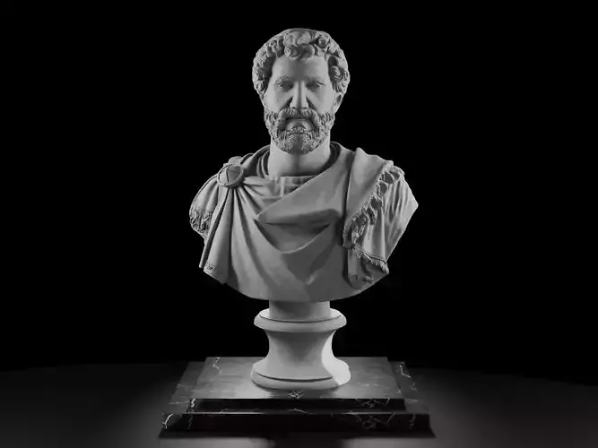 Roman Emperor Antoninus Pius Bust AD 140 3D Model Printable
