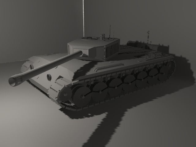 Tank Model world war i Free low-poly 3D model