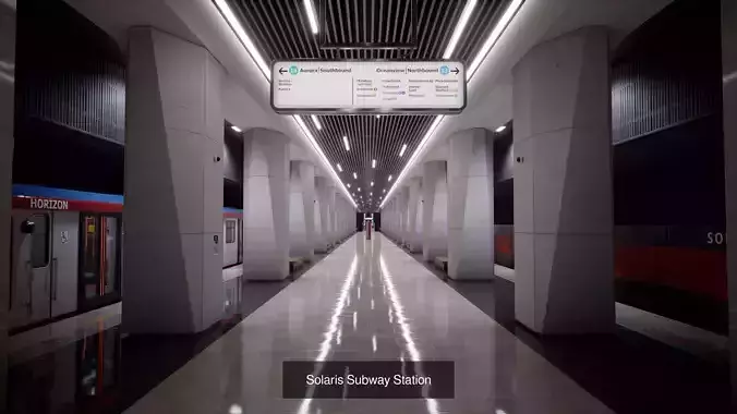Subway and Train Pack 3D Model Collection