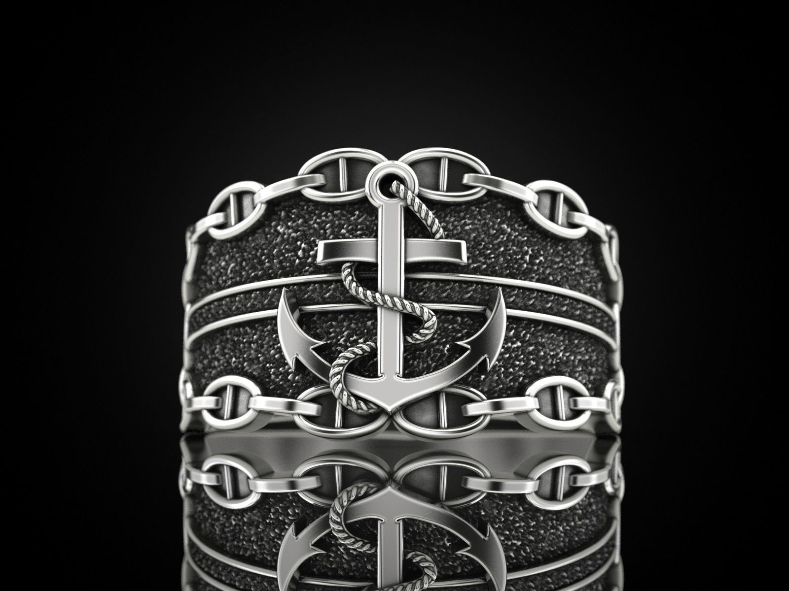Anchor ring 3D print model_5