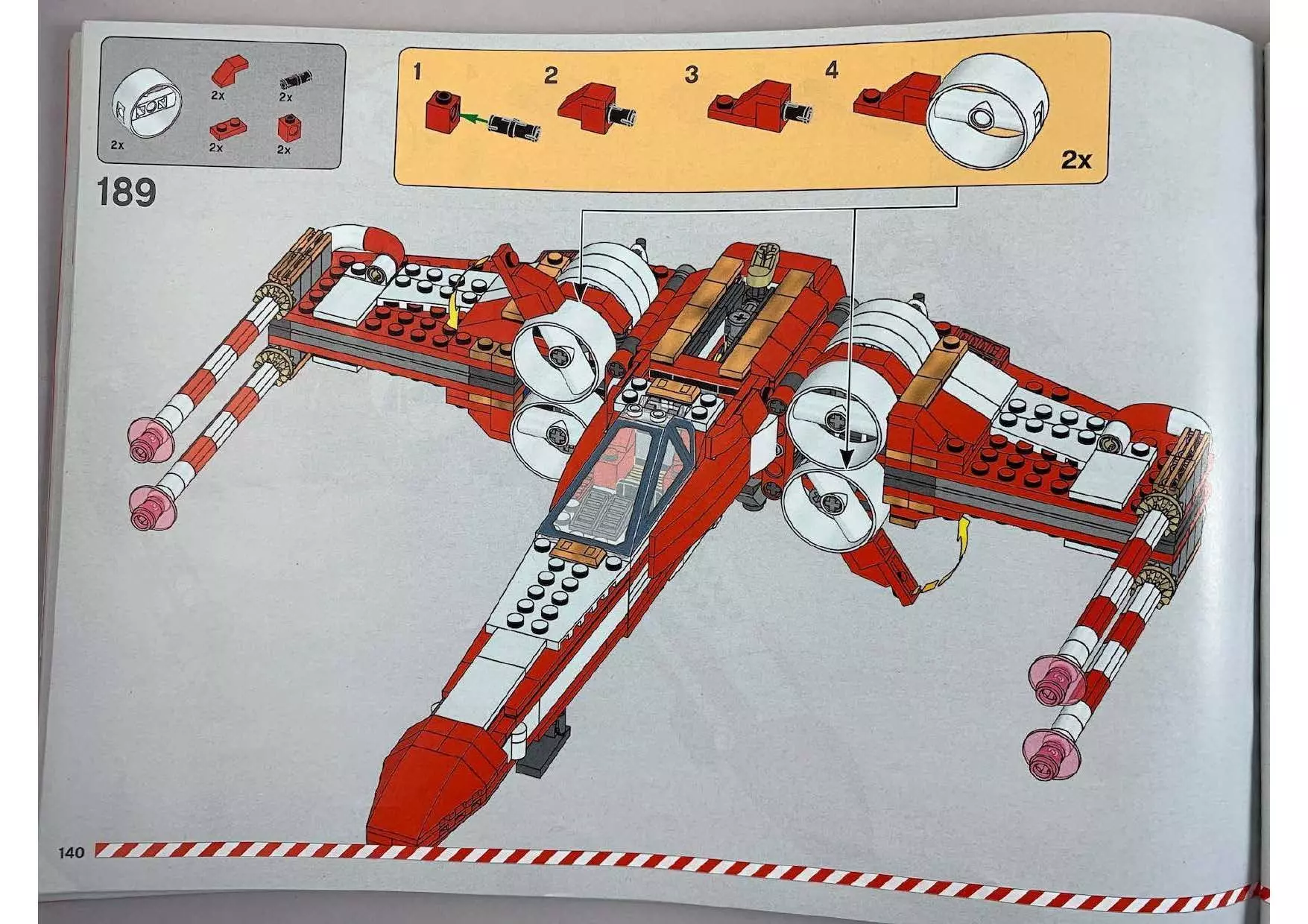 Wikibricks3D - 4002019 Christmas X-Wing 3D print model_139