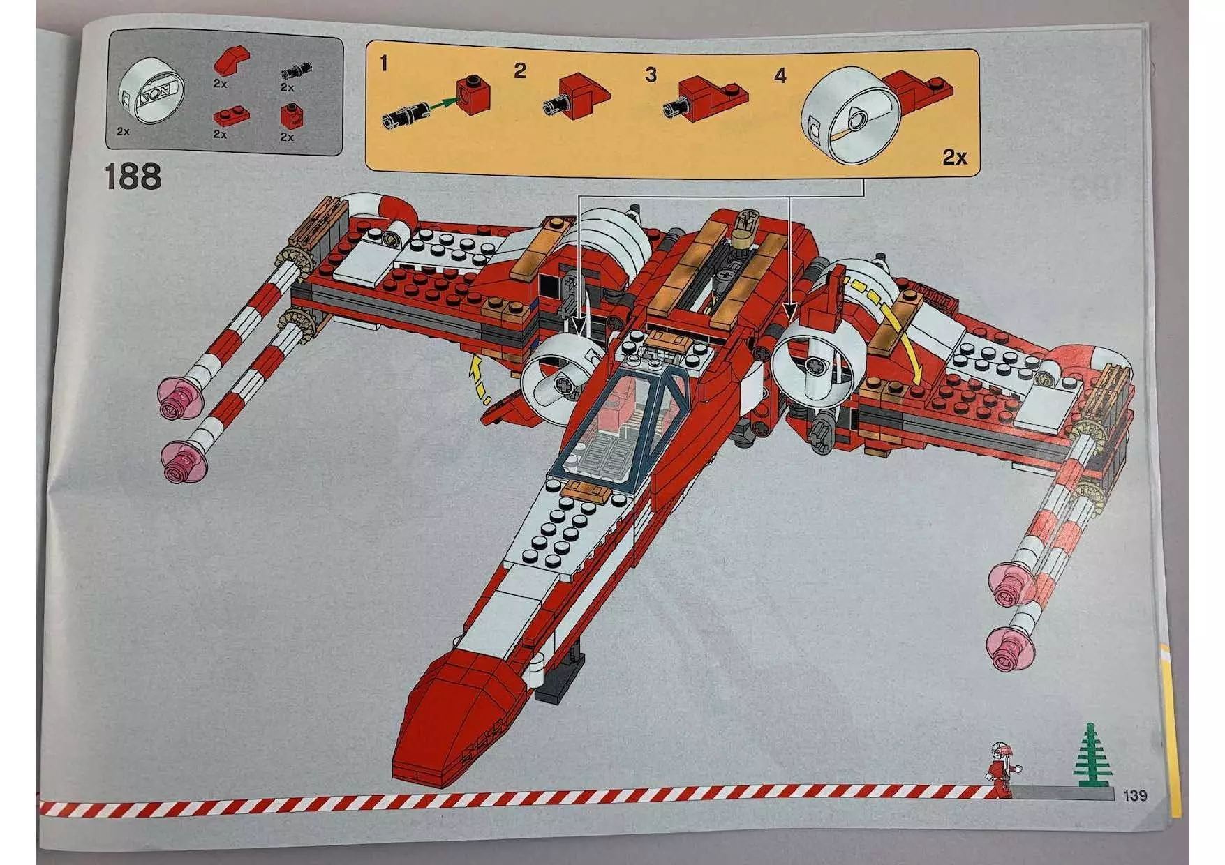 Wikibricks3D - 4002019 Christmas X-Wing 3D print model_138