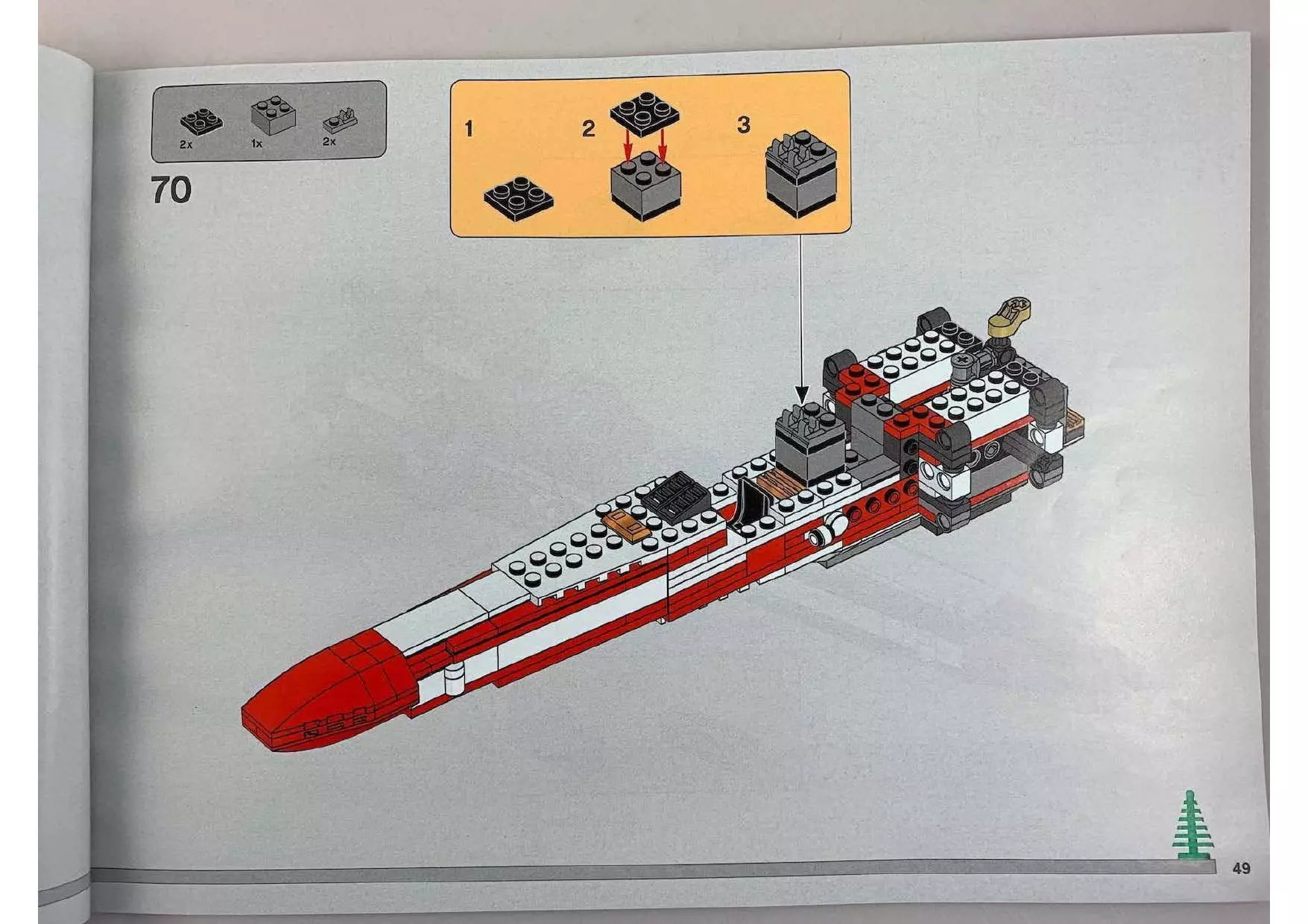 Wikibricks3D - 4002019 Christmas X-Wing 3D print model_48