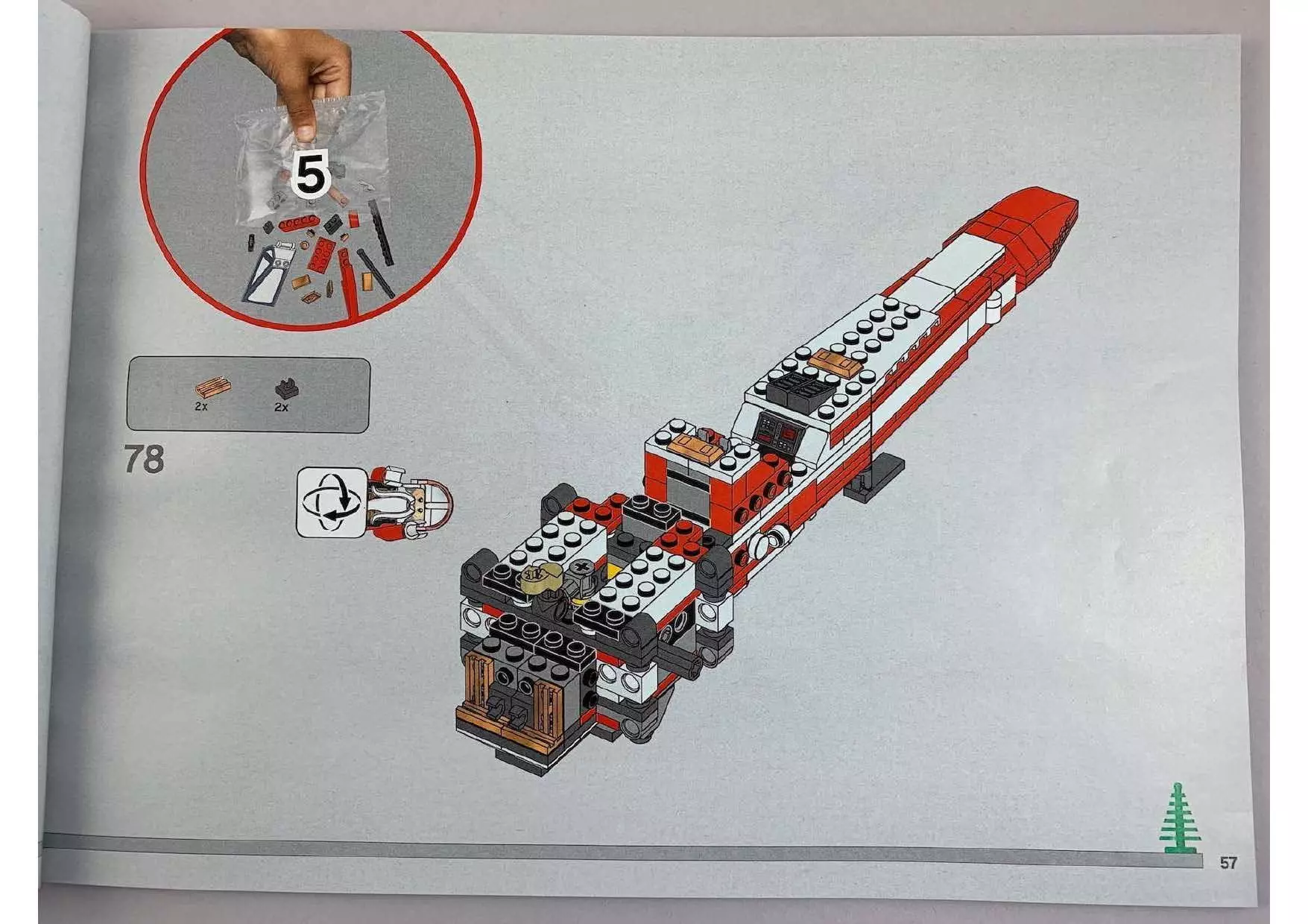 Wikibricks3D - 4002019 Christmas X-Wing 3D print model_56