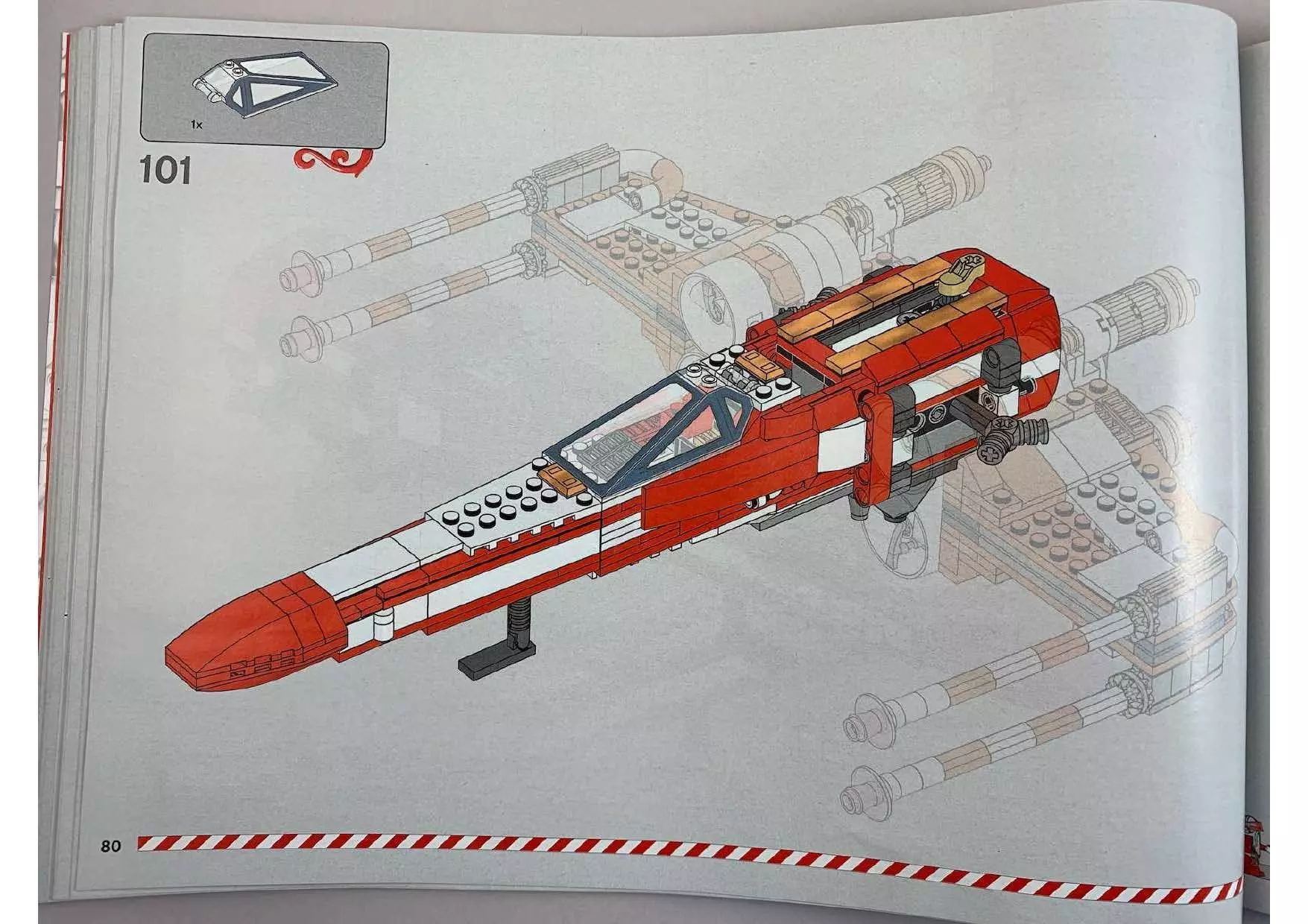 Wikibricks3D - 4002019 Christmas X-Wing 3D print model_79