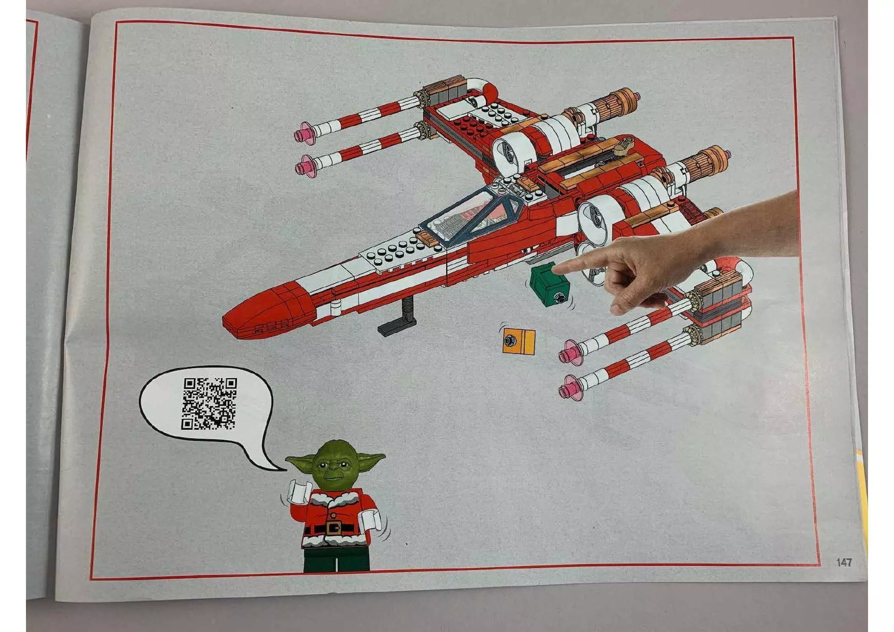Wikibricks3D - 4002019 Christmas X-Wing 3D print model_146