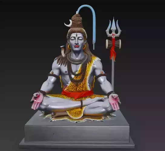 Lord Shiva 3D Model for Print 3D print model