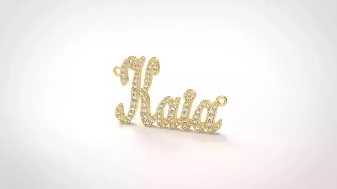Model 1319 Kaia Name Plate Diamond