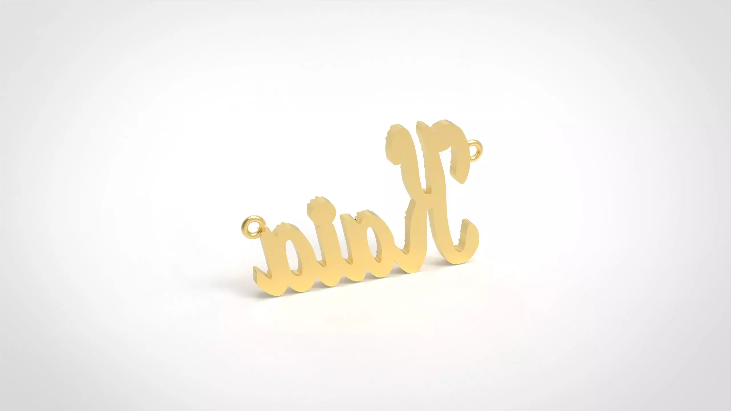 Model 1319 Kaia Name Plate Diamond 3D print model_4