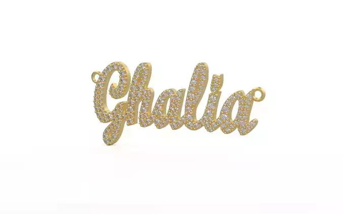 Model 1321 Ghalia Name Plate Diamond