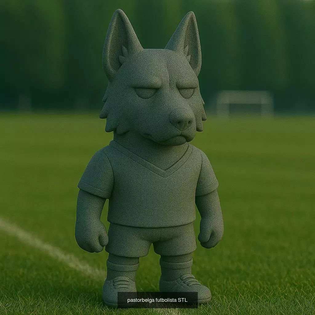 Soccer Animals STL Collectible Figures for 3D Printing 3D Model Collection_33