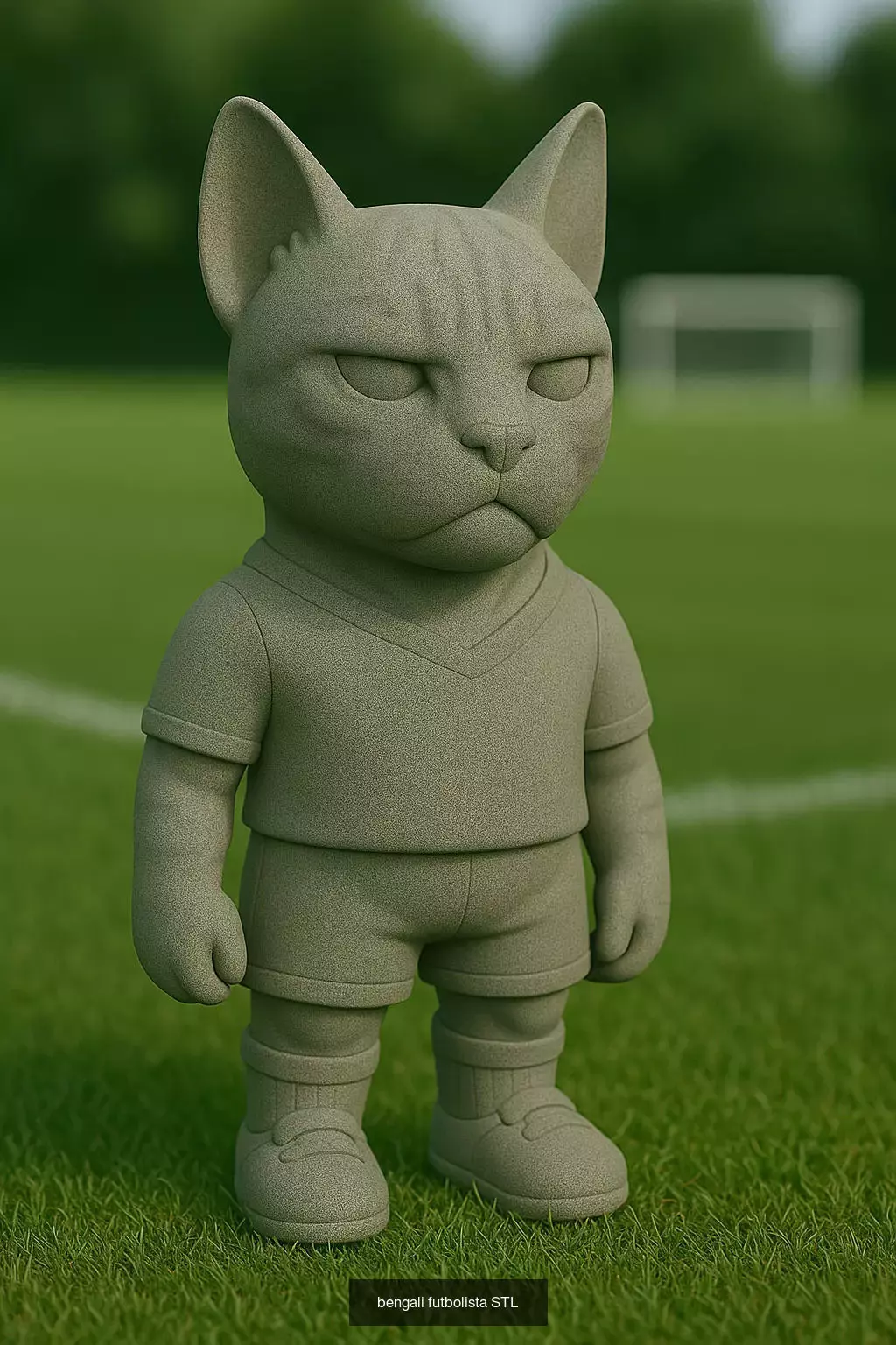 Soccer Animals STL Collectible Figures for 3D Printing 3D Model Collection_73
