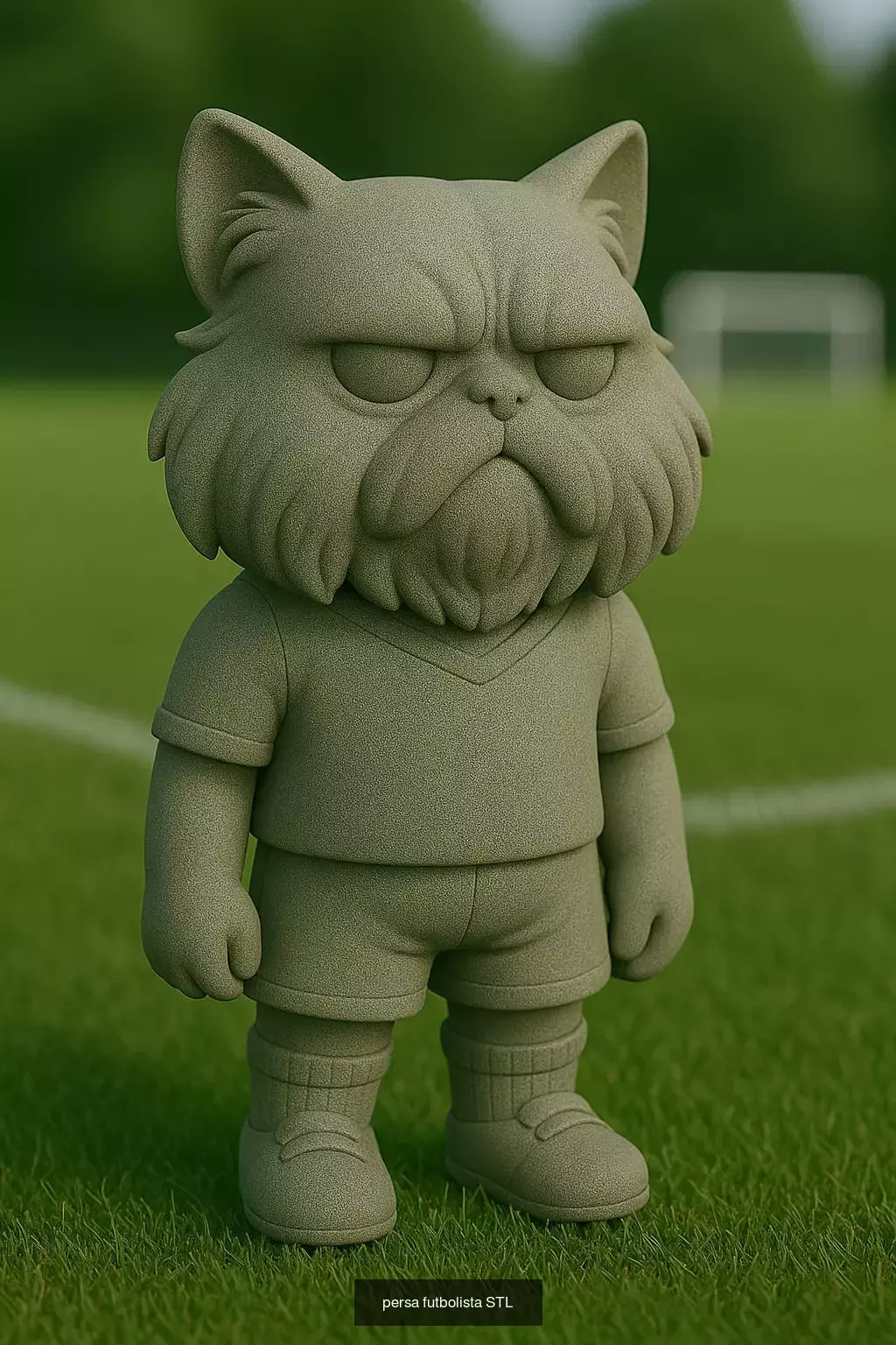 Soccer Animals STL Collectible Figures for 3D Printing 3D Model Collection_31