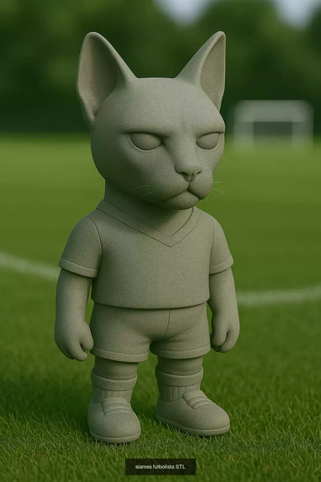Soccer Animals STL Collectible Figures for 3D Printing 3D Model Collection_15
