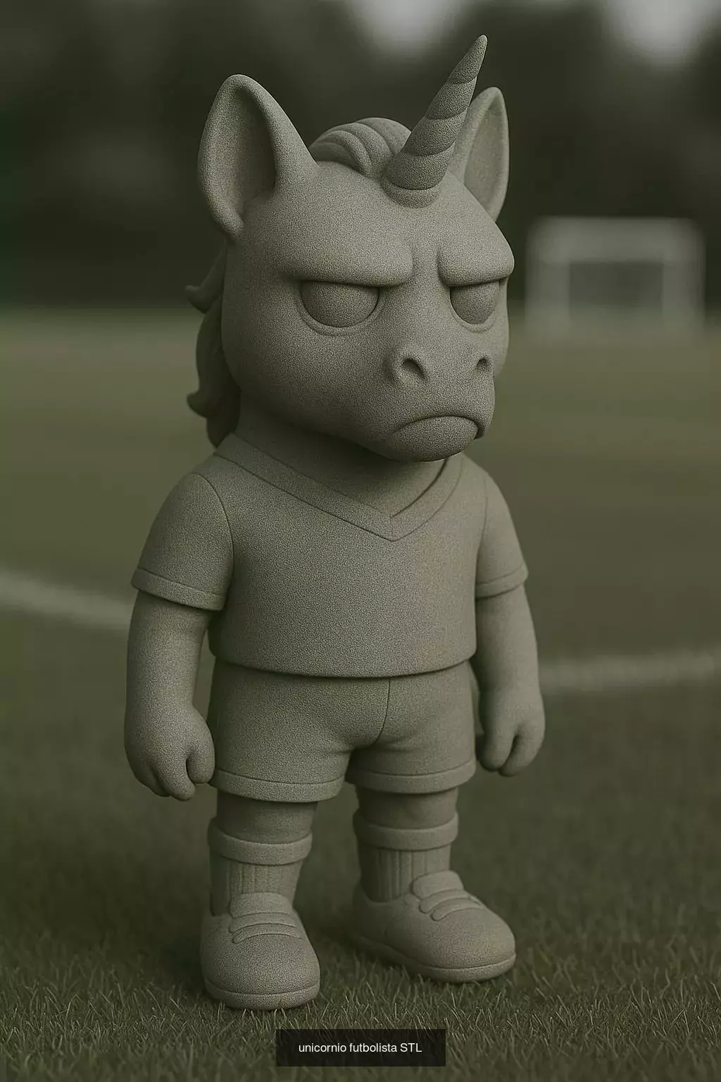 Soccer Animals STL Collectible Figures for 3D Printing 3D Model Collection_11