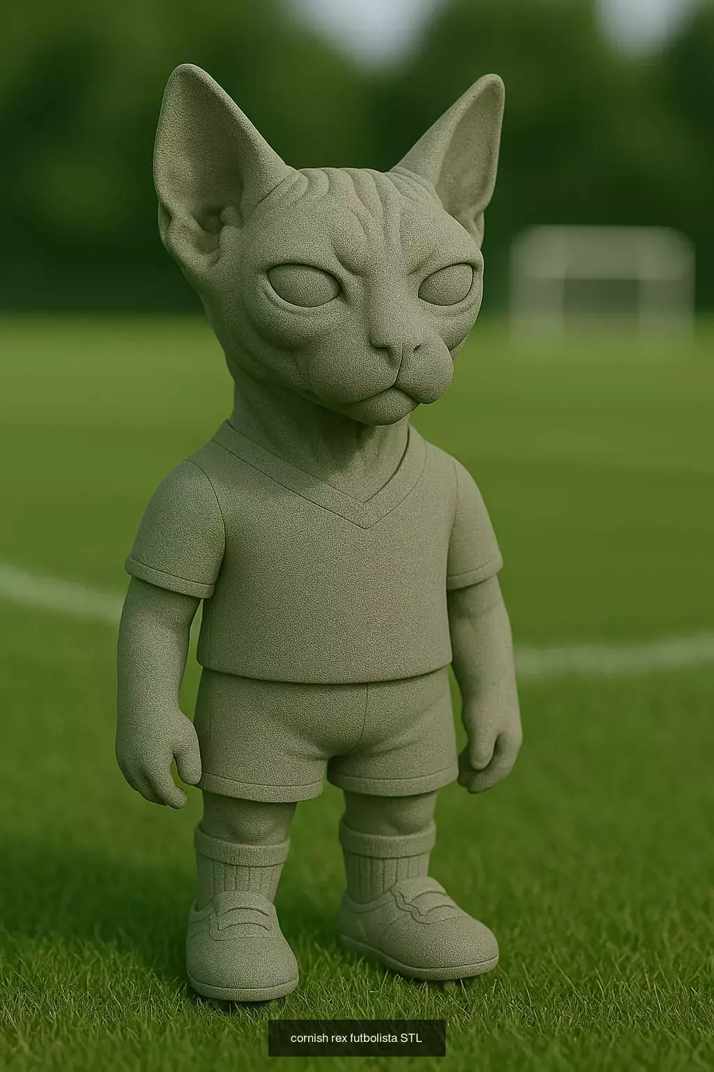 Soccer Animals STL Collectible Figures for 3D Printing 3D Model Collection_60