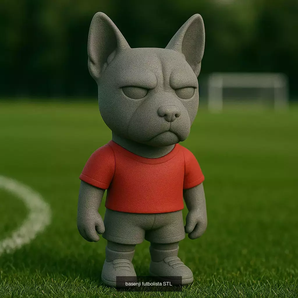 Soccer Animals STL Collectible Figures for 3D Printing 3D Model Collection_76