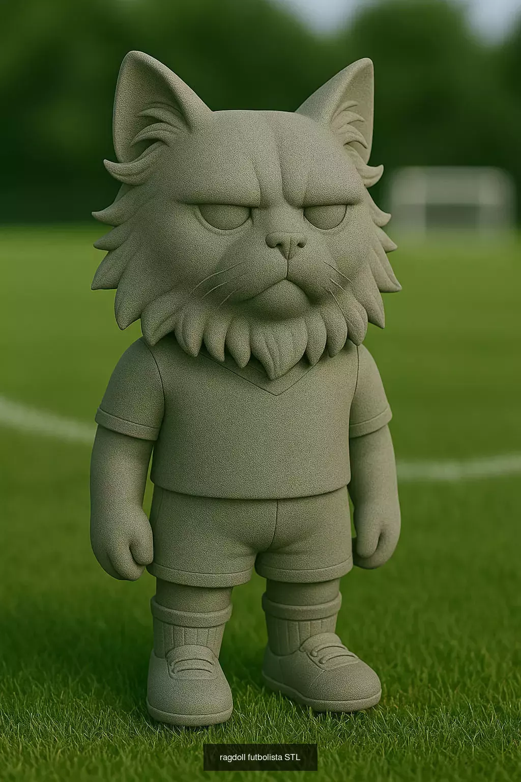 Soccer Animals STL Collectible Figures for 3D Printing 3D Model Collection_25