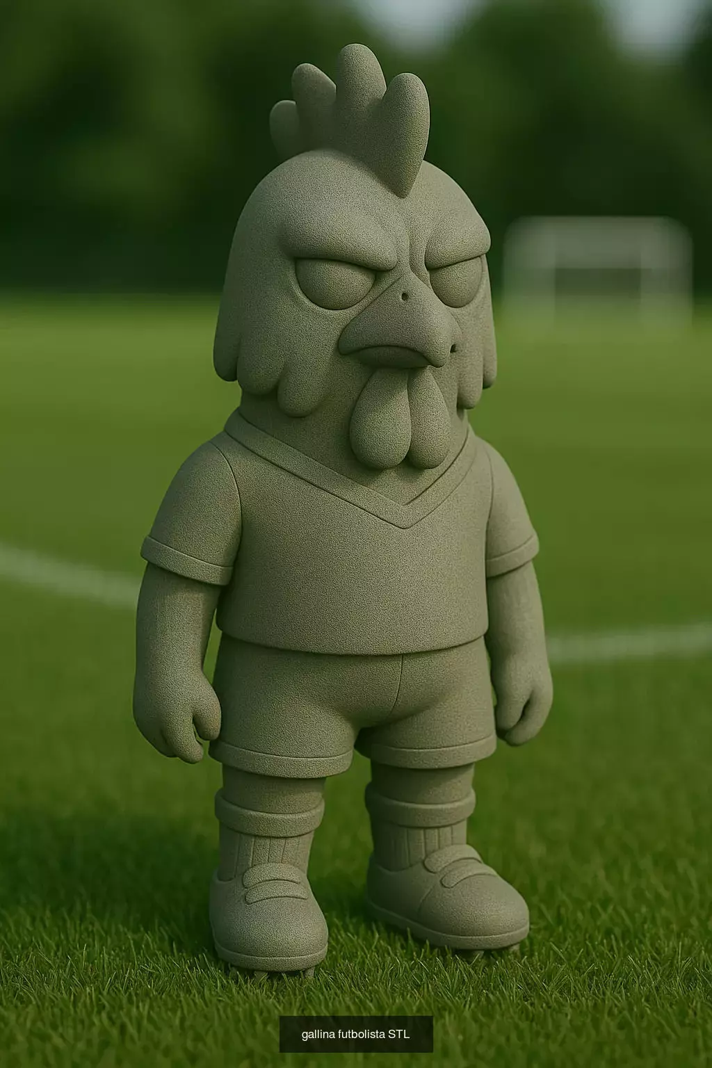 Soccer Animals STL Collectible Figures for 3D Printing 3D Model Collection_50