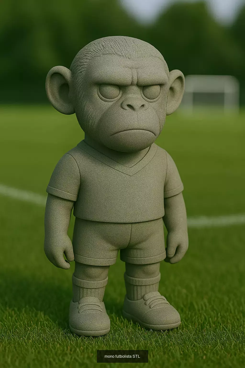 Soccer Animals STL Collectible Figures for 3D Printing 3D Model Collection_36