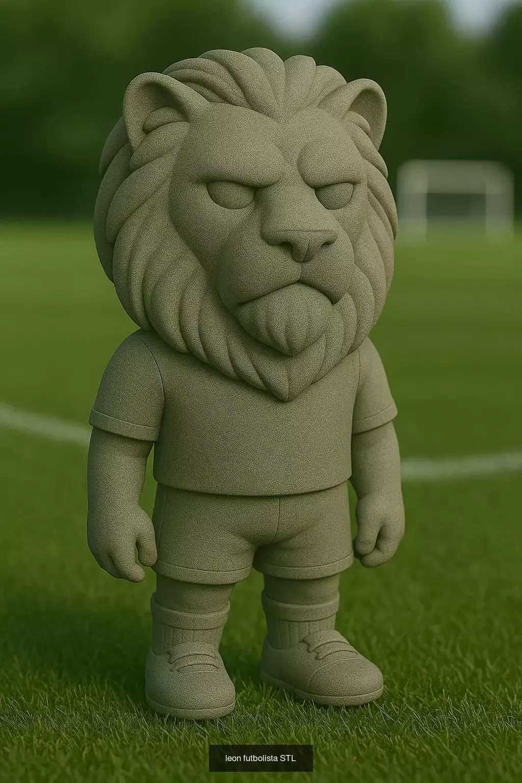 Soccer Animals STL Collectible Figures for 3D Printing 3D Model Collection_42