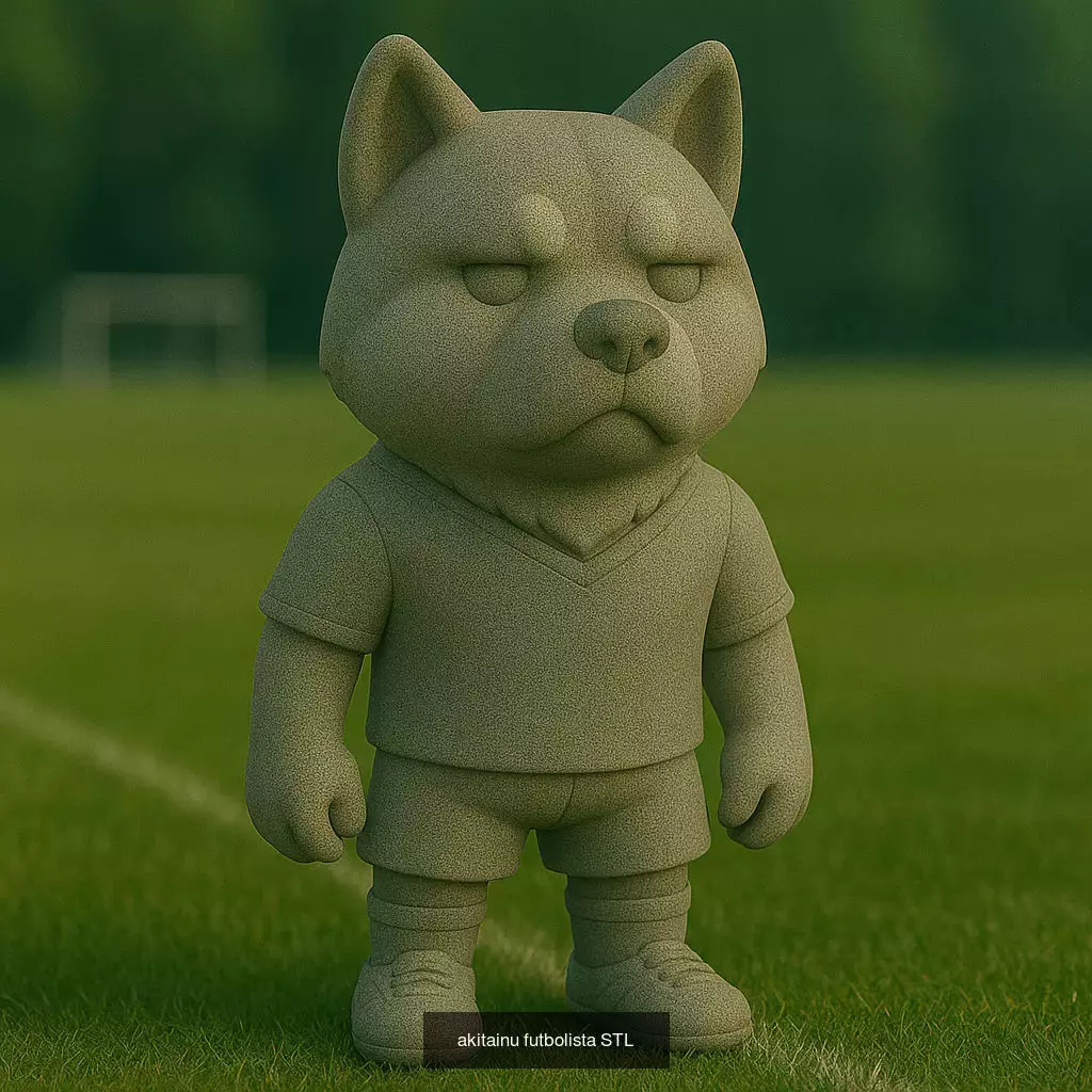 Soccer Animals STL Collectible Figures for 3D Printing 3D Model Collection_81