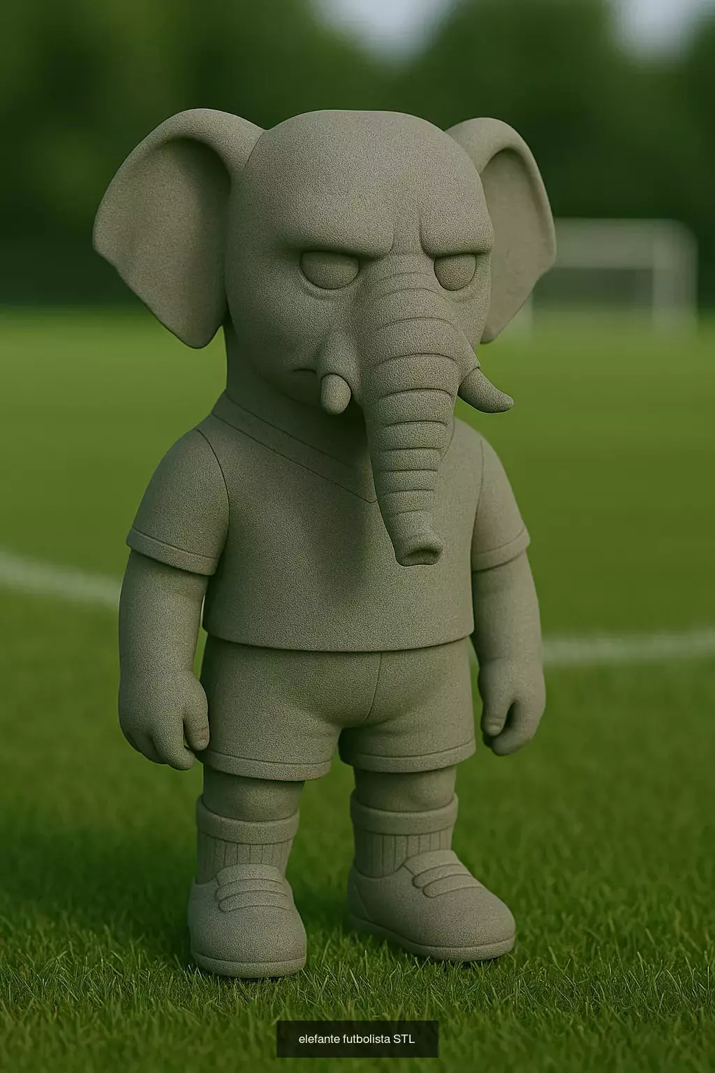 Soccer Animals STL Collectible Figures for 3D Printing 3D Model Collection_54
