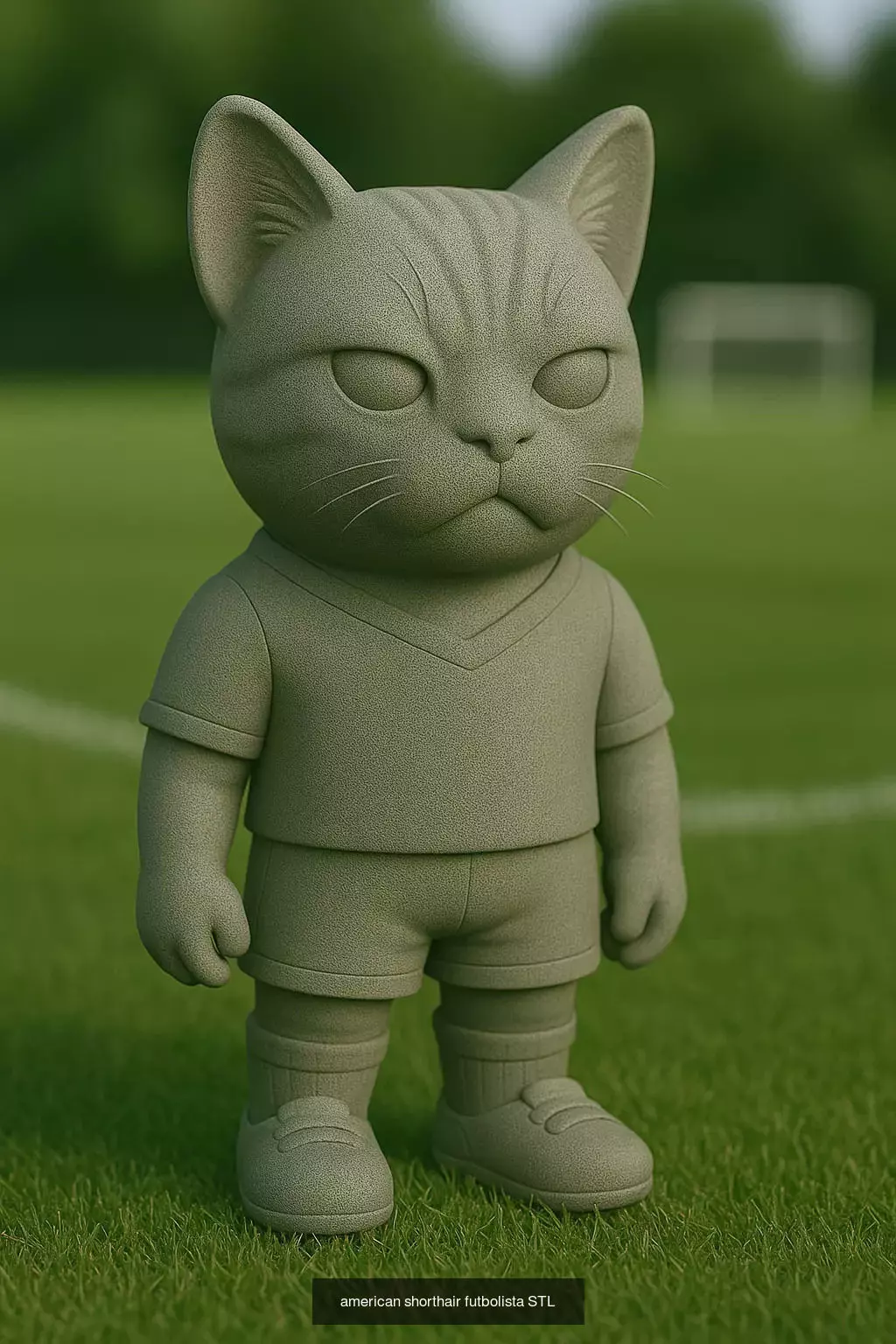 Soccer Animals STL Collectible Figures for 3D Printing 3D Model Collection_80